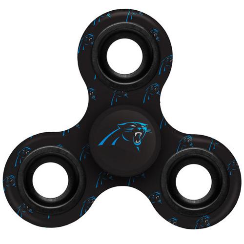 NFL Carolina Panthers Logo 3 Way Fidget Spinner 3C16 - Click Image to Close